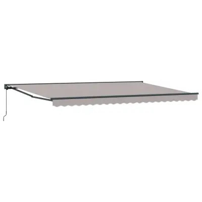 vidaXL Okvir tende Svetlo siva 500 × 300 cm Poliester s PU premazom