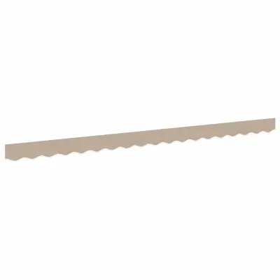 vidaXL Zaslon tende Bež 380 x 20 cm Platno