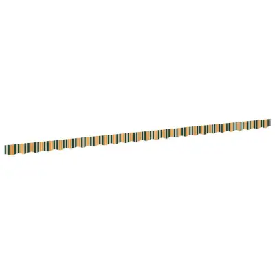 vidaXL Zaslon tende Zelena in rumena 580 x 20 cm Platno