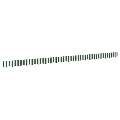 vidaXL Zaslon tende Zelena in Bela 430 x 20 cm Platno