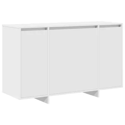 vidaXL Strani šal Bela 120 x 41 x 75 cm Konstruiran les