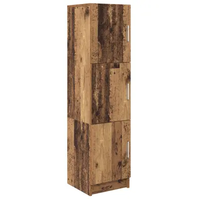vidaXL Visok predalnik Star les 31,5 x 32 x 122,5 cm