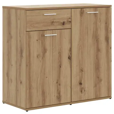 vidaXL Sideboard artisian hrast 80x36x75 cm konstruiran les