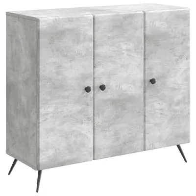 vidaXL Strani šal Betonsko siva 89 x 34,5 x 80 cm Inženirski les