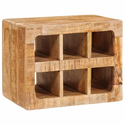 vidaXL Stojalo za vino Rjava 44 x 30 x 35 cm Masiven les manga