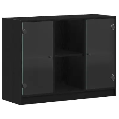 vidaXL Strani šal Črna Orehovina 100 x 37 x 75.5 cm