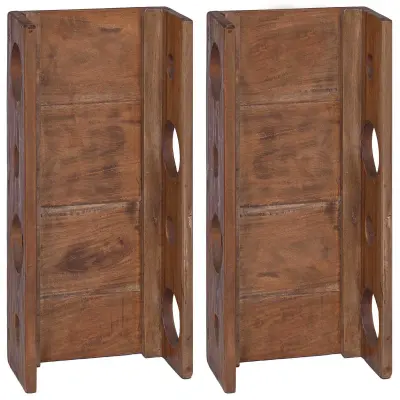vidaXL Stojalo Rjava 24 x 13 x 54 cm Masivni mahagonijev les