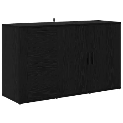 vidaXL s predalom Črni hrast 100 x 33 x 59.5 cm Konstruiran les