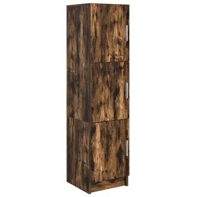 vidaXL Visok predalnik Dimljeni oreh 31,5 x 32 x 122,5 cm