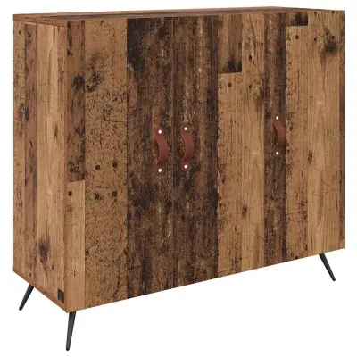 vidaXL Strani šal Star les 89,5 x 34 x 80 cm Konstruiran les