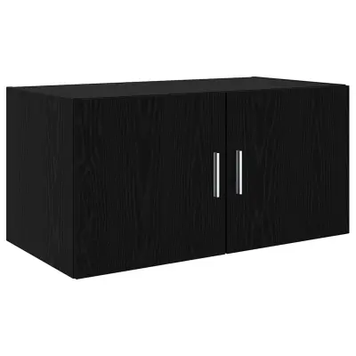 vidaXL Omarica na steni Črni hrast 80 x 42.5 x 40 cm Konstruiran les