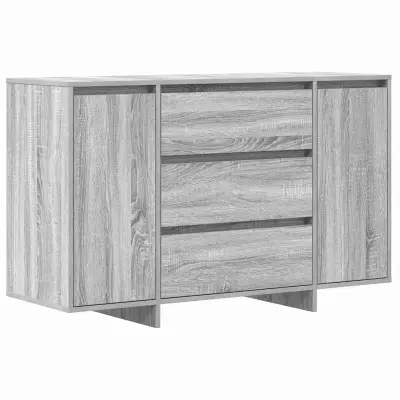 vidaXL Strani šal Siva Sonoma 120 x 41 x 75 cm Konstruiran les