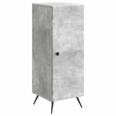 vidaXL Strani šal Betonsko siva 33 x 34,5 x 90 cm Inženirski les