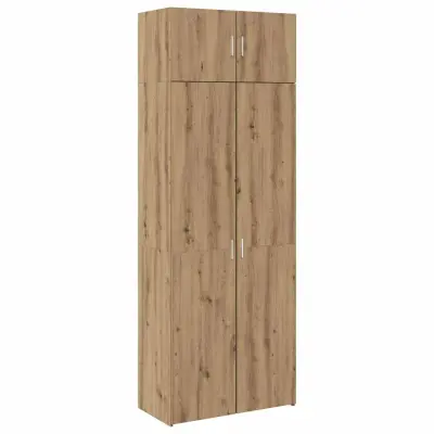 vidaXL Omarica za shranjevanje 3 pcs Umetni hrast