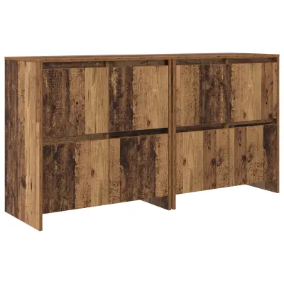 vidaXL Stranske omare 2 pcs Star les 70 x 41 x 75 cm Konstruiran les