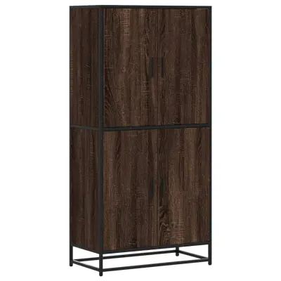 vidaXL Visoka omara rjavi hrast 68x35x139 cm inženirski les