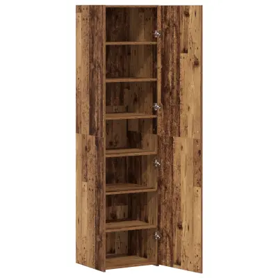 vidaXL Visok predalnik Star les 45 x 42,5 x 185 cm