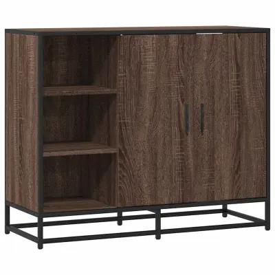 vidaXL Komoda rjav hrast 92x35x76 cm inženirski les
