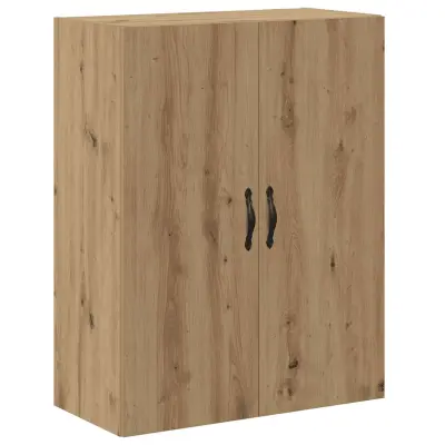 vidaXL Stenska omarica artisan hrast 69,5x34x90 cm inženirski les