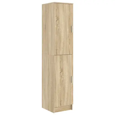vidaXL Visok predalnik Sonoma hrast 35 x 39 x 168 cm