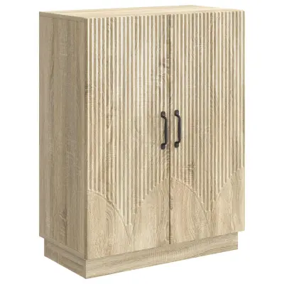 vidaXL Strani šal Sonoma hrast 66 x 34,5 x 87 cm Inženirski les