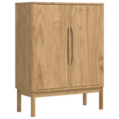 vidaXL Strani šal FLORO Voskast rjav 70 x 30 x 70,5 cm