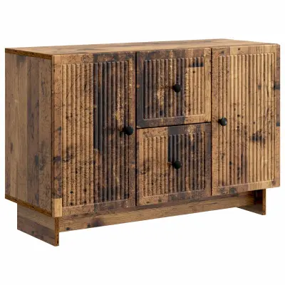 vidaXL Strani šal s predalom Star les 89 x 34,5 x 60 cm Inženirski les