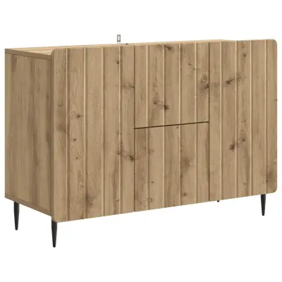 vidaXL Strani šal Artisan hrast 89 x 34,5 x 62 cm Inženirski les