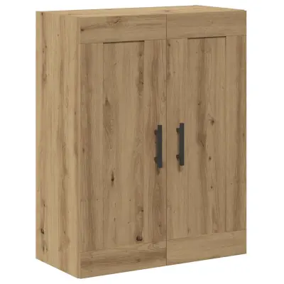 vidaXL Stenska omarica artisan hrast 69,5x34x90 cm inženirski les