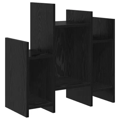vidaXL Stranska omara Črna Orehovina 60 x 26 x 60 cm Konstruiran les