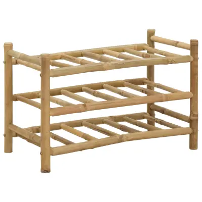 vidaXL Stojalo za vino Naravna 57 x 29,5 x 36 cm Bambus