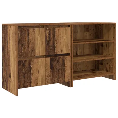 vidaXL Strani šal 2 pcs Star les 70 x 41 x 75 cm Konstruiran les