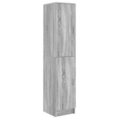 vidaXL Visok predalnik Siva Sonoma 35 x 39 x 168 cm