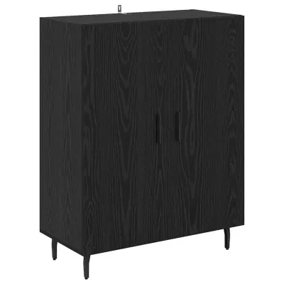 vidaXL Strani šal Črna Orehovina 69,5 x 34 x 90 cm Konstruiran les