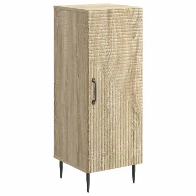 vidaXL Strani šal Sonoma hrast 33 x 34,5 x 89,5 cm Inženirski les