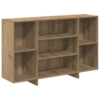 vidaXL Strani šal Umetni hrast 120 x 30 x 75 cm Konstruiran les