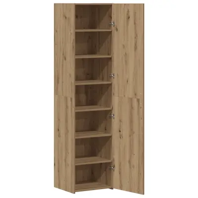 vidaXL Visok predalnik Umetni hrast 45 x 42,5 x 185 cm