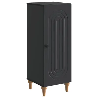 vidaXL Strani šal Črna 33 x 34,5 x 90 cm Inženirski les