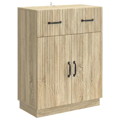 vidaXL Strani šal Sonoma hrast 66 x 34,5 x 87 cm Inženirski les