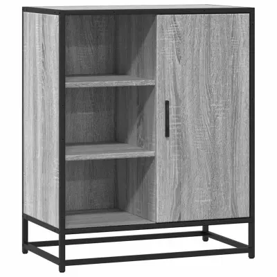 vidaXL Komoda siva sonoma 62x35x76 cm inženirski les