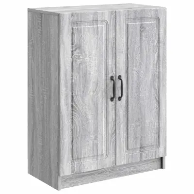 vidaXL Strani šal Siva Sonoma 66 x 34,5 x 87 cm Inženirski les