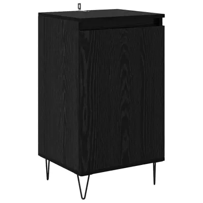 vidaXL Strani šal Črna Orehovina 40 x 35 x 70 cm Konstruiran les