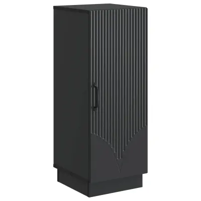 vidaXL Strani šal Črna 33 x 34,5 x 87 cm Inženirski les