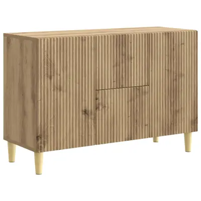 vidaXL Strani šal Artisan hrast 89 x 34,5 x 60 cm Inženirski les