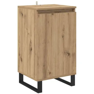 vidaXL Strani šal Umetni hrast 40 x 35 x 70 cm Konstruiran les