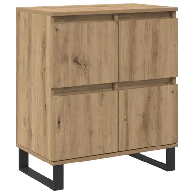 vidaXL Strani šal Umetni hrast 60 x 35 x 70 cm