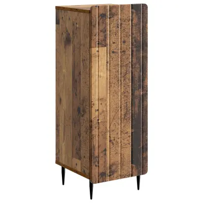 vidaXL Strani šal Star les 34,5 x 33 x 92 cm Inženirski les