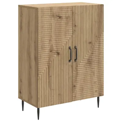 vidaXL Strani šal Artisan hrast 66 x 34,5 x 89,5 cm Inženirski les