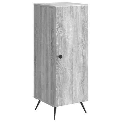 vidaXL Strani šal Siva Sonoma 33 x 34,5 x 90 cm Inženirski les