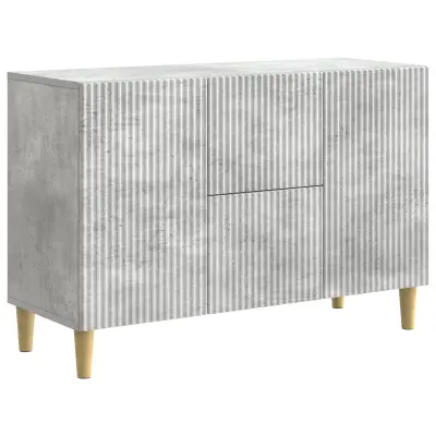 vidaXL Strani šal Betonsko siva 89 x 34,5 x 60 cm Inženirski les